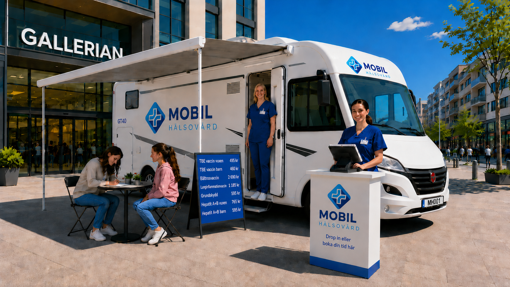 Mobil Hälsovårds vaccinationsbuss